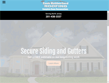 Tablet Screenshot of eastrutherfordroofing.com